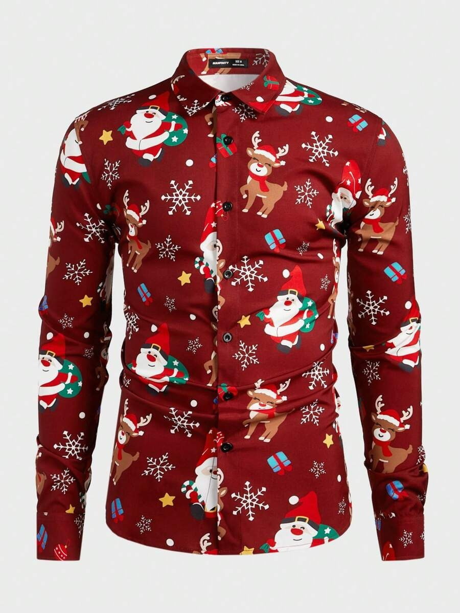 Camisa de un solo pecho de estilo casual para fiesta para hombres, venta directa de fábrica, blusa de manga larga colorida en contraste MB12