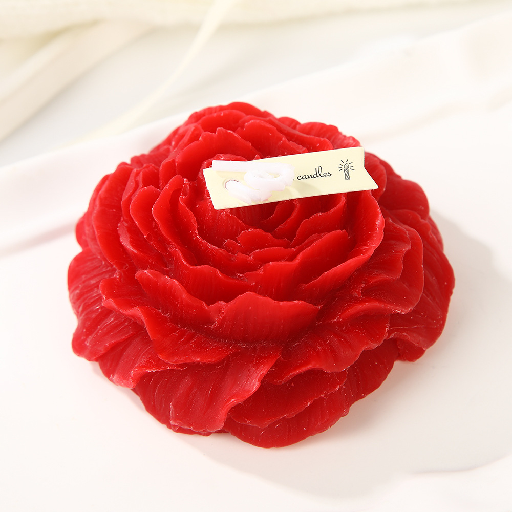 Peony flor aromaterapia vela al por mayor Día DE LA Madre fragancia regalo simulación flor forma vela decoración transfronteriza