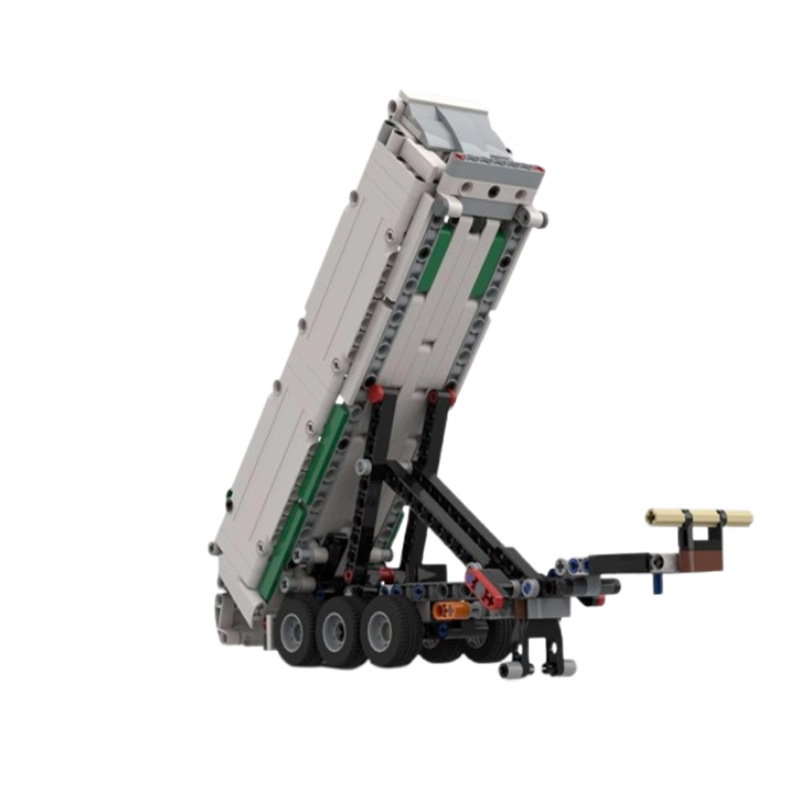 Building Block Toy Truck Trailer Model For Creative Assembly_voghion.com