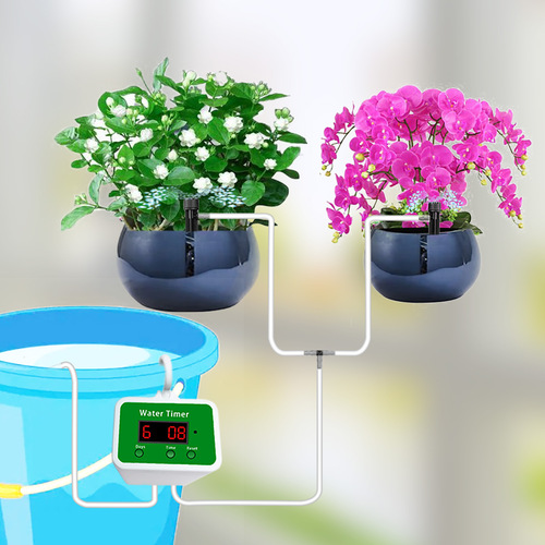 Intelligent timed and quantitative flower watering machine garden irrigation timed shower home automatic drip irrigation artifact lazy flower watering device