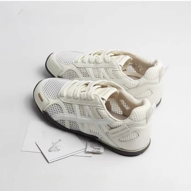 Кроссовки Ruiji niche white moonlight stepping on shit Forrest Gump 2025 новые сетчатые дышащие высококачественные повседневные спортивные кроссовки для папы