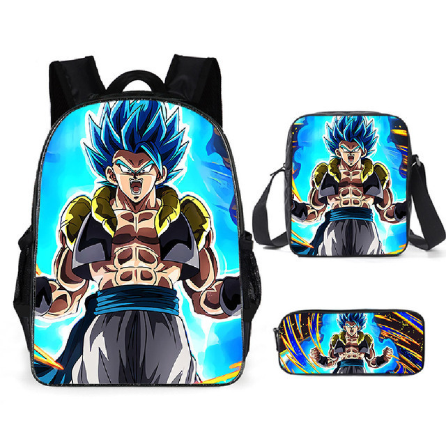 Mochila Dragon Ball de animación transfronteriza, mochila para estudiantes de Dragonball, mochila de poliéster Wukong, bolso de hombro