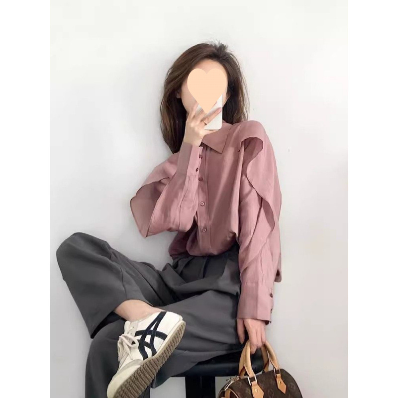Spring universal shirt, set, Korean style