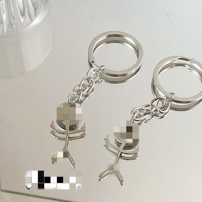 New hot-selling funny personalized cartoon Stickman cute U disk men and women couple bag pendant keychain