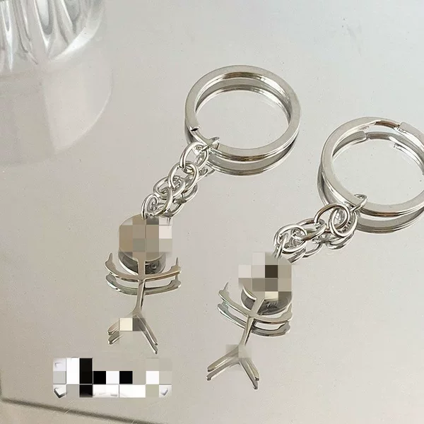 New hot-selling funny personalized cartoon Stickman cute U disk men and women couple bag pendant keychain