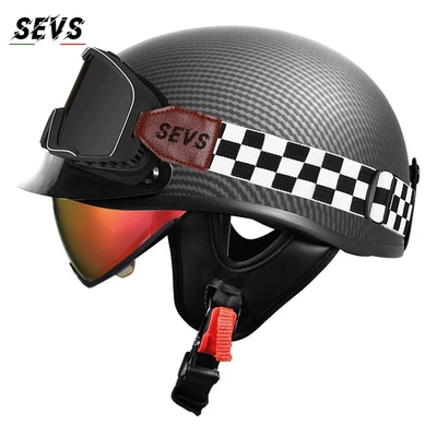 men and women, summer scooter, Motosiklet kaskı (dəbilqə) - yacang-aurora-red-mirror-mig-large-frame-goggles-m