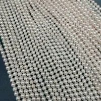 Большая утечка! Натуральный пресноводный жемчуг 5-6mm почти круглое время baby жемчужное ожерелье ключица полуфабрикат