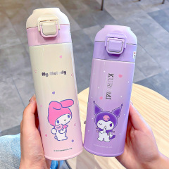 サンリオ正版保温カップ女子高颜値かわいいカップアニメ直飲カップ新携帯学生カップ