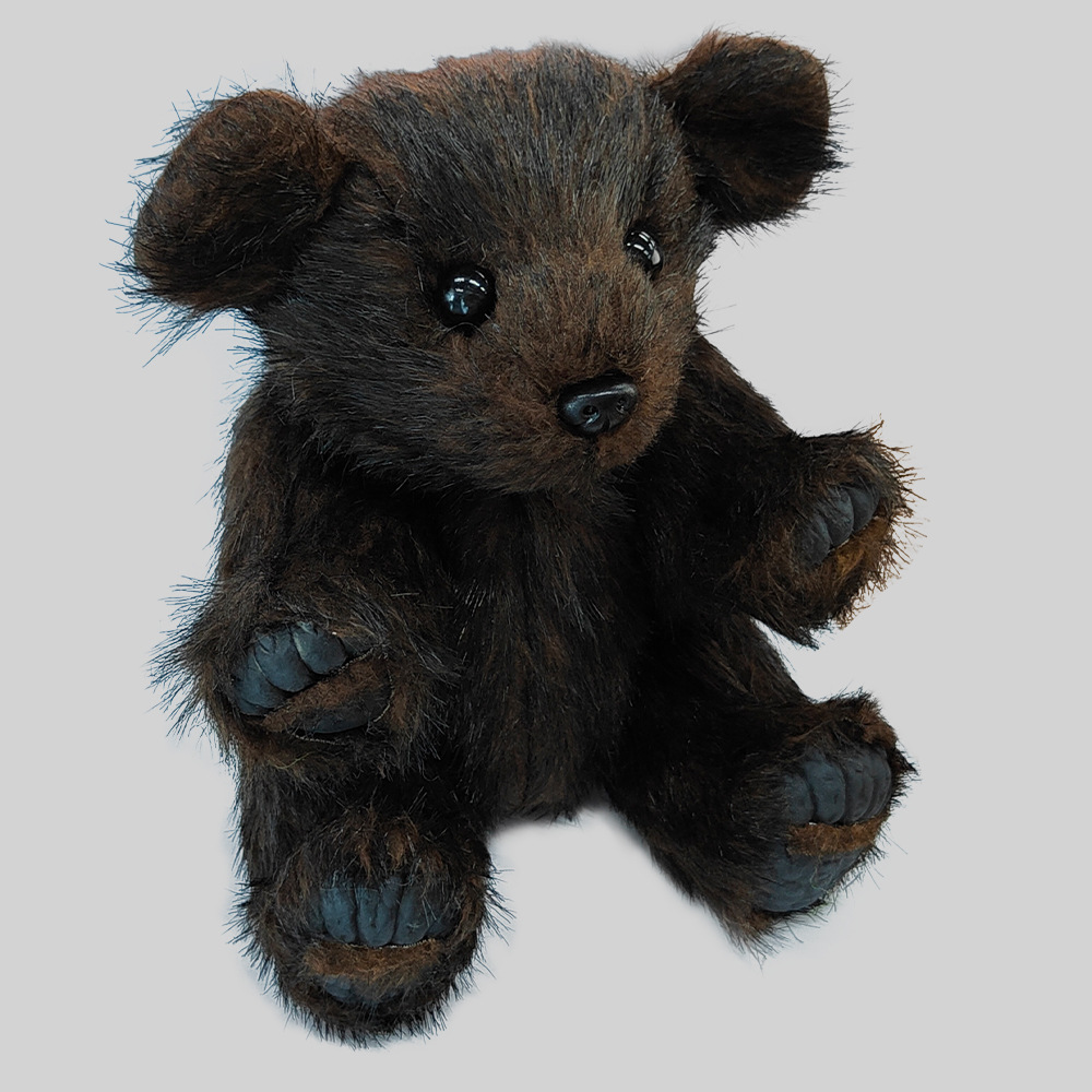 Oso marrón bebé lindo juguete de peluche Kaola decoración cabeza extremidades ajustable niños creativa pequeña muñeca mapache