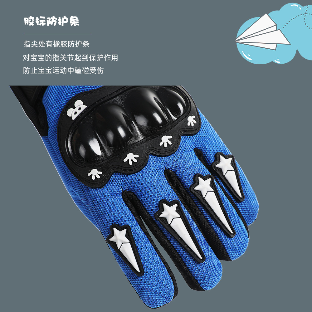 Guantes de medio dedo para niños, guantes protectores tácticos de ciclismo al aire libre con carcasa dura para niños mayores y niños, guantes deportivos para motocicleta y patinaje