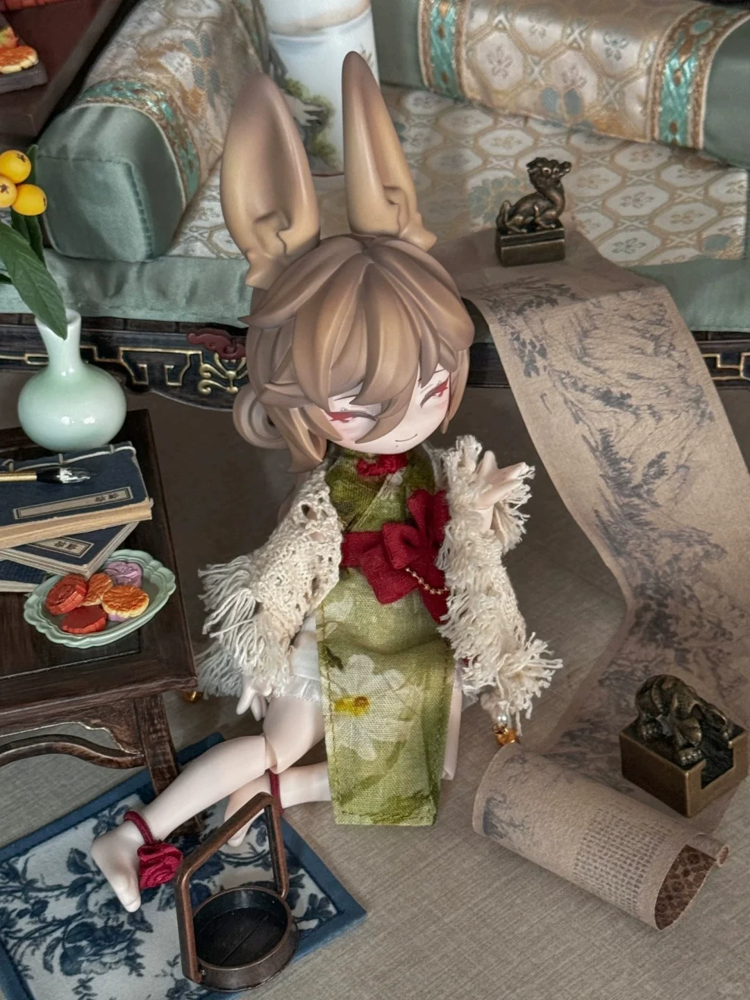 [Первая партия] Неедобные куклы прыгают на луну время Зайчик 12 минут BJD подвижная кукла орнаменты слепая коробка ручная работа