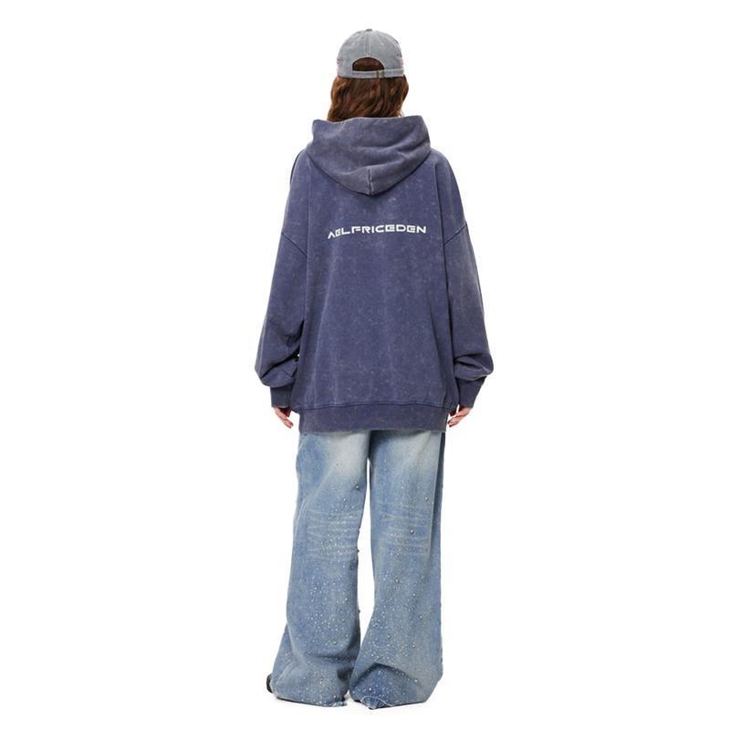 Herrjeans med raka ben hög midja med strass tvättad denim_voghion.com