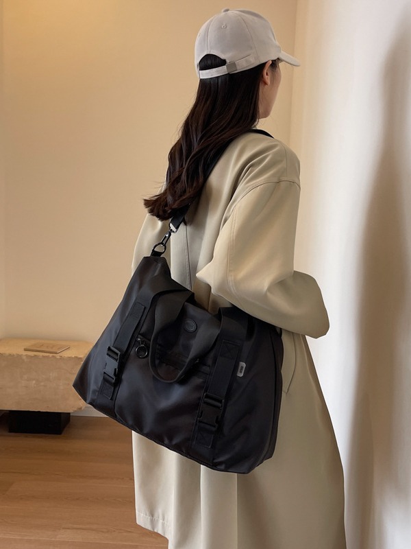 Bolsa de viaje corto, bolsa de equipaje ligera de gran capacidad, bolsa de fitness, bolsa de viaje casual de moda para hombres.