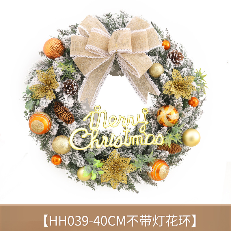 Cruz-frontera Navidad guirnalda simulación Pino aguja Pino cono Festival decoración ventana decoración pared colgante