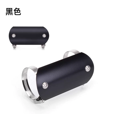 Motorcycle exhaust pipe Exhaust Pipe Anti-scalding Cover Protective - c-type-black