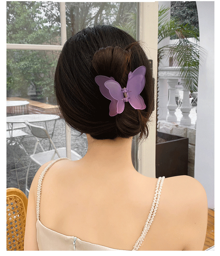 Women's Sweet Simple Style Butterfly Arylic Hair Claws display picture 2