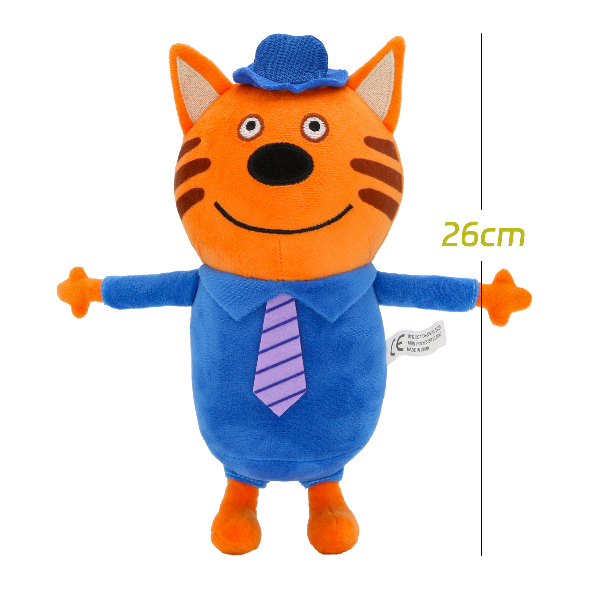 Cat dad. blue clothes and tie 26cm / As shown in the picture