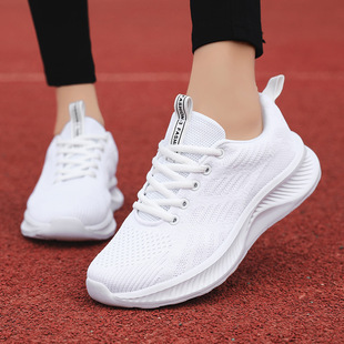 Fashion Casual Women's Shoes sneaker Spring and Summer New Mesh Breathable White Shoes Women's All-match Student Sports Running Shoes