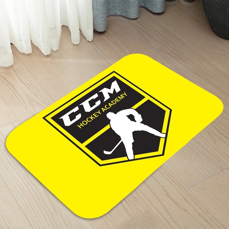 Baseball Ccm Ice Hockey Style Diatomaceous Earth Bathroom Mat, Water-Absorbent, Quick-Drying, Non-Slip Hockey Mat, Household Foot Mat