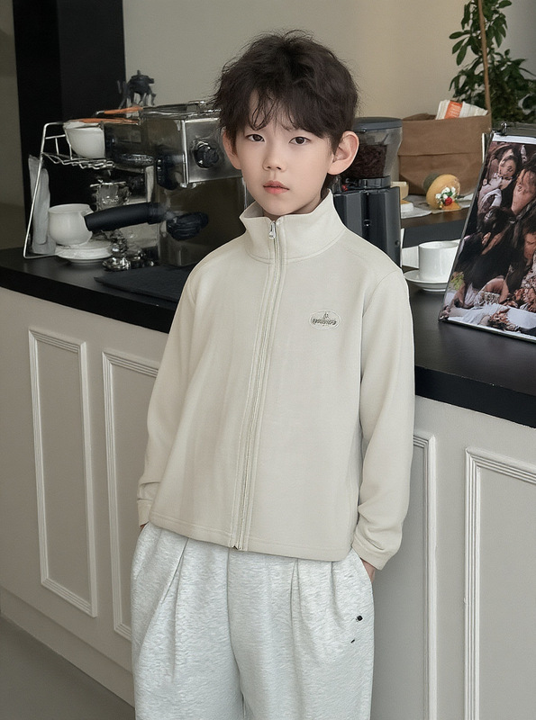 男童外套儿童深秋韩版2025新款童装打底拉链开衫保暖立领百搭简潮|undefined