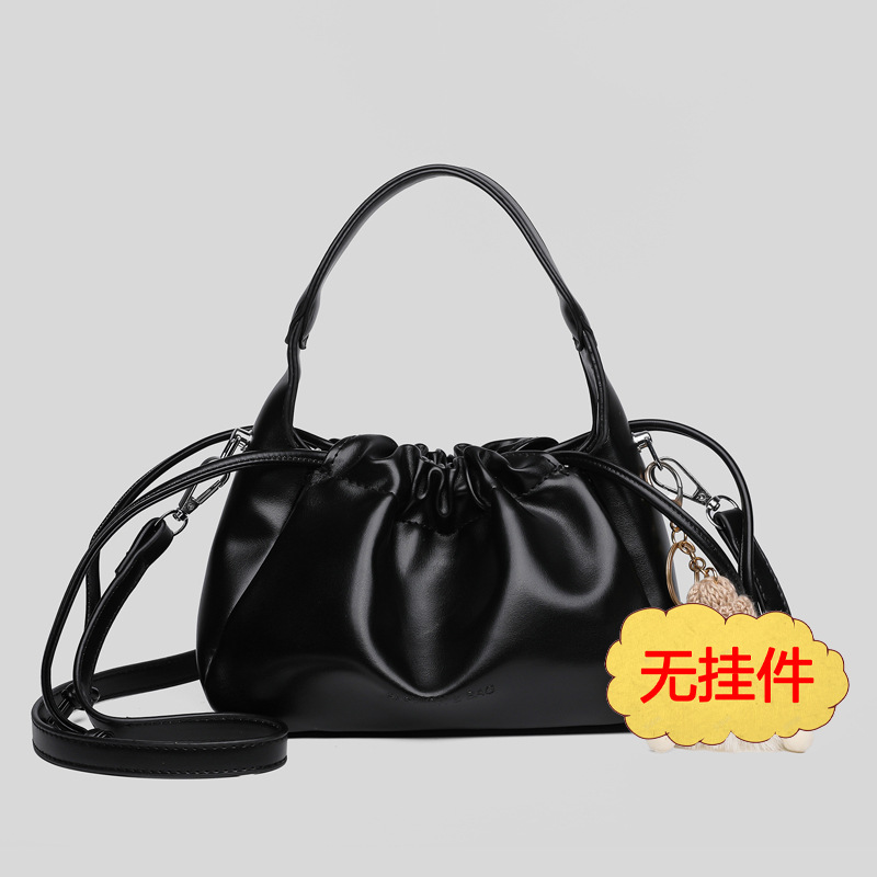 Drop-shipping Soft Leather Cloud Pleated Crossbody Women's High-end Bag, Ladies' 2025 New Handbag_voghion.com