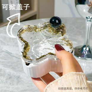 High-Looking Ashtray with Lid, Fashionable and Personalized Trendy Home Living Room Anti-Fly Ash Office Ashtray Decoration