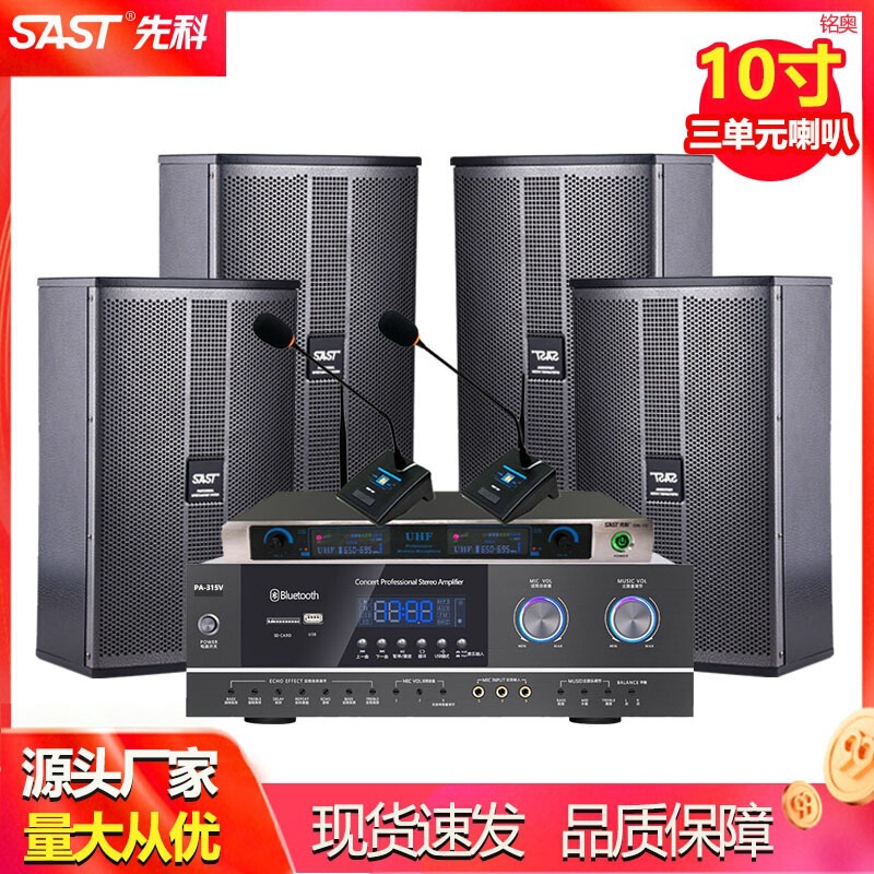 先科会議室音響セット壁掛け式スピーカーホームシアターktv音響セット舞台スピーカー|undefined