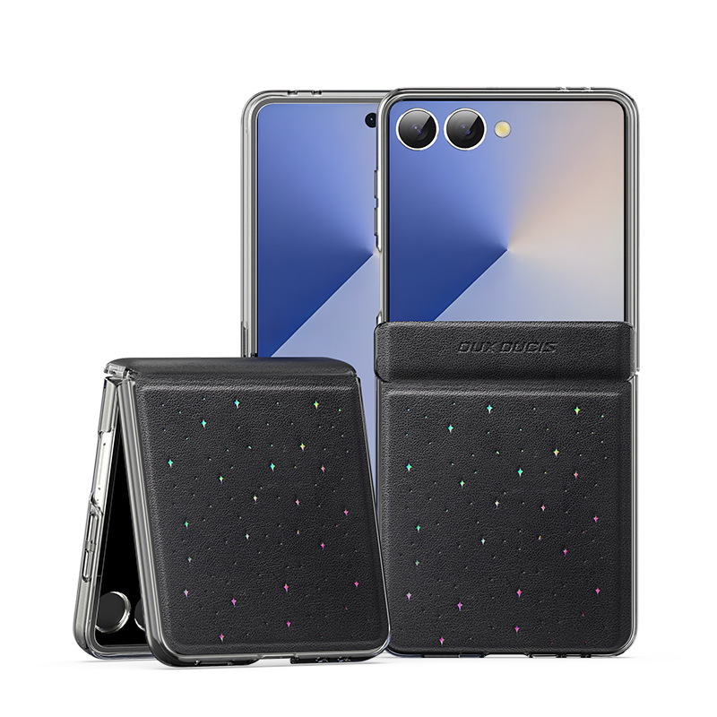 Samsung ZFold 30% off スタッキングスクリーン携帯電話ケースに適した工場肌の感触 Flip7 ファンタジー星空インフリップケース|undefined