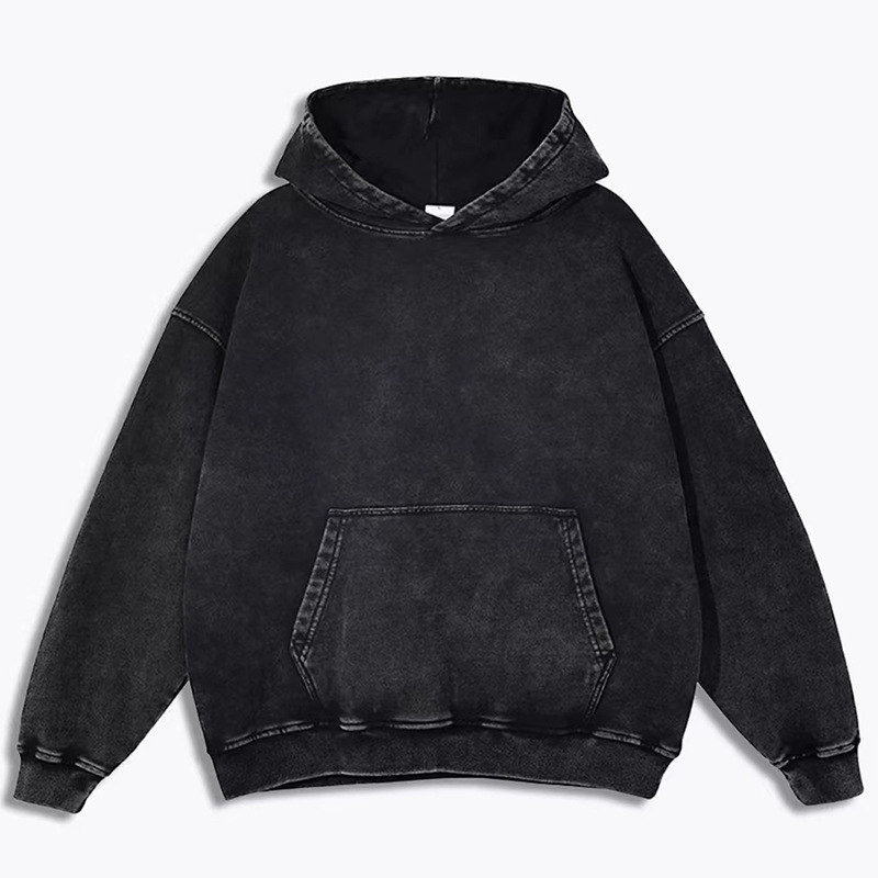 Lavados con agua pesados con cremallera con chaqueta encapuchada para hombres otoño y invierno nuevos productos sueltos versátiles retro pareja de diseño original chaqueta