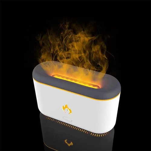 Cross-border 300ml simulation flame aromatherapy machine household bedroom USB desktop small portable humidifier large fog volume