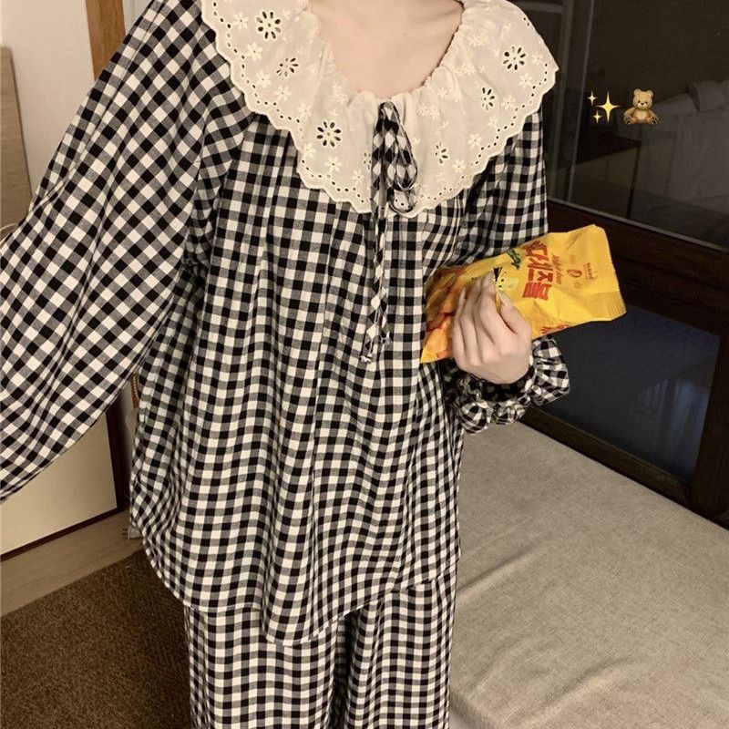 CJ2025용#블랙 체크 레이스 일반 버전