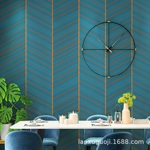 簡約鹿皮絨牆紙3d立體幾何圖影視牆紙無紡布輕奢卧室客廳餐廳壁紙
