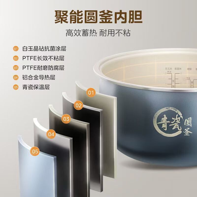 美的炊飯器家庭用ワンクリック薪ご飯青磁ライナー家庭用 4 リットルノンスティックパン MB-4E86|undefined