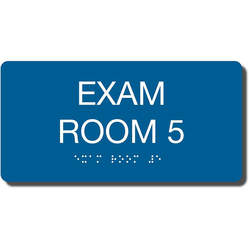 ADA Compliant Exam Room Sign Grade 2 Braille考试室考场盲文牌