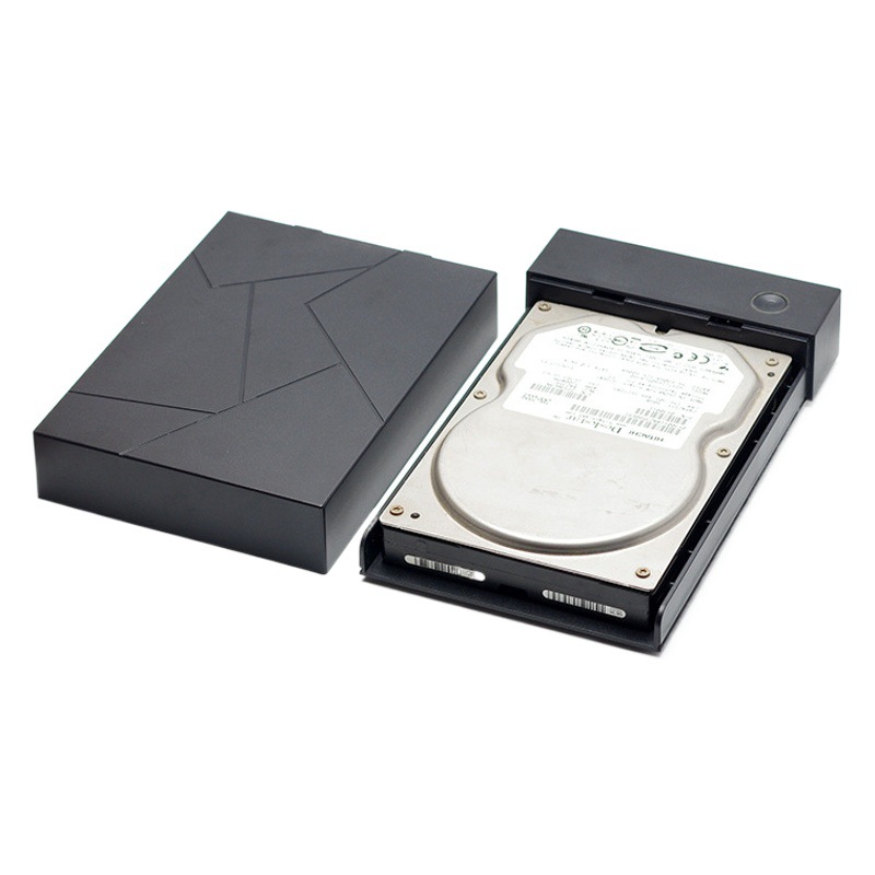 Caja de disco duro de 3,5 pulgadas al por mayor escritorio portátil escritorio mecánico disco de estado sólido externo usb3.0 caja de disco duro móvil