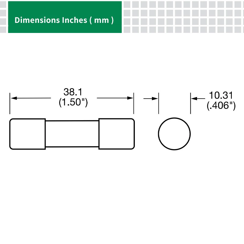 Литтлфьюз0клк025.t Малый плавящийся предохранитель 10x38мм klk025
