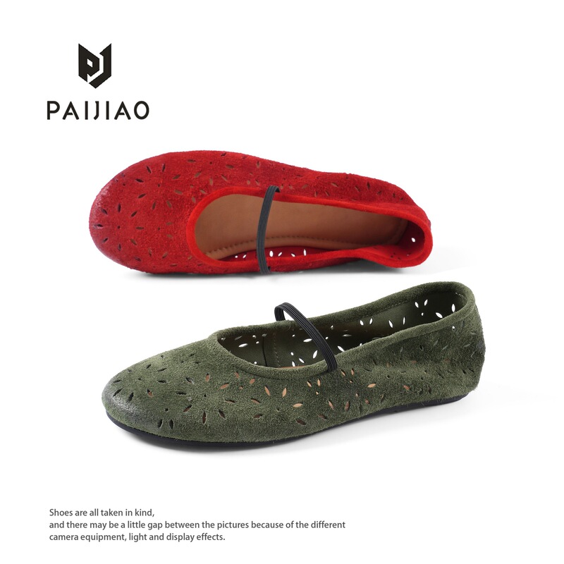 Women's suede Mary Jane shoes with soft soles, breathable genuine leather, vintage style, flat single shoes XC6815-2 Women's suede Mary Jane shoes with soft soles, breathable genuine leather, vintage style, flat single shoes XC6815-2