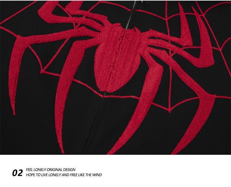 Spiderman Cardigan Zip-Up Hoodie