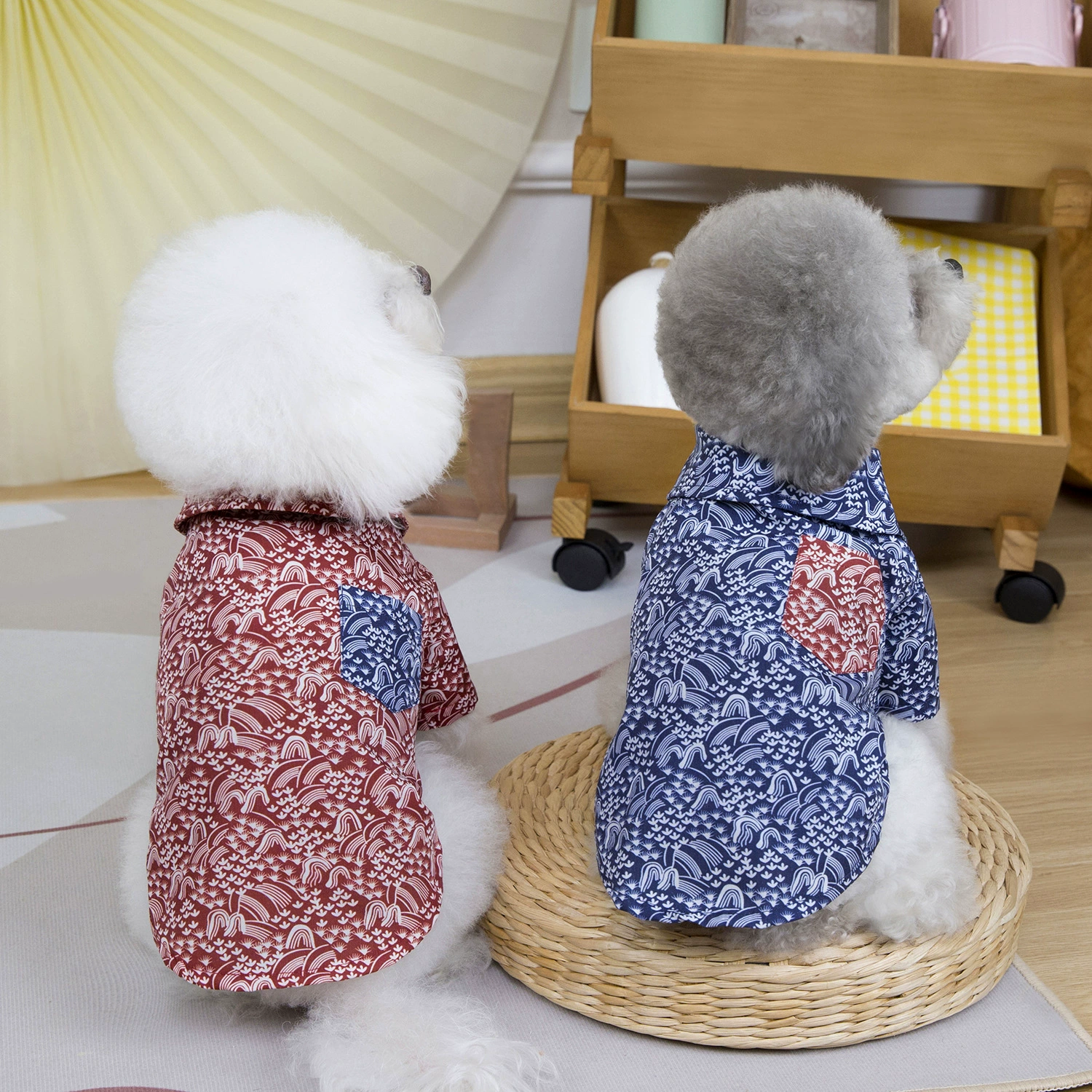 25 новых моделей холмы рубашки для домашних животных одежда кошачья рубашка летняя собака английский короткий синий кот Тедди весна и лето тонкий