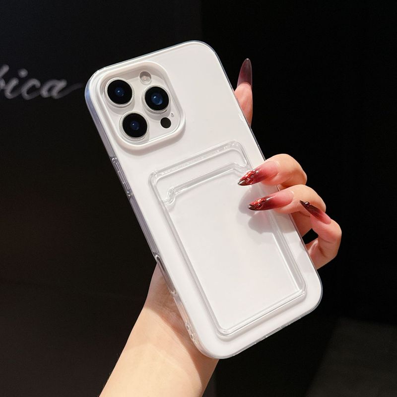果冻二合一卡包适用iPhone16pm手机壳苹果15ProMax肤感17pm保护套|undefined