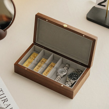 装木质首饰工行收纳盒盒克20小金实木豆存放10金条建行