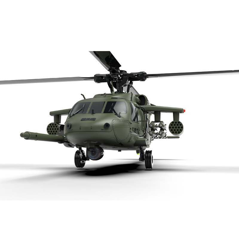 Yuxiang F09 Negro Águila UH60 de seis canales 3D truco de control remoto armado modelo de helicóptero no tripulado simulación de aviones de combate