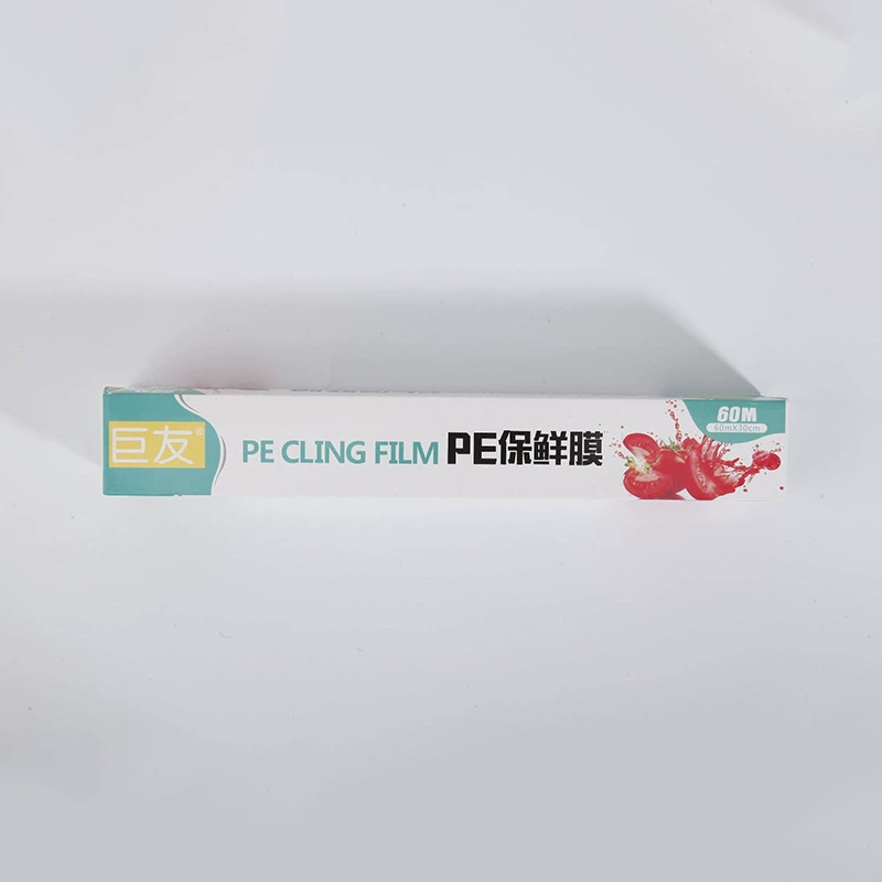 Punto de ruptura PE película de embalaje de arroz verde para llevar película de embalaje doméstica de rollo resistente a altas temperaturas fábrica de grado alimenticio venta directa
