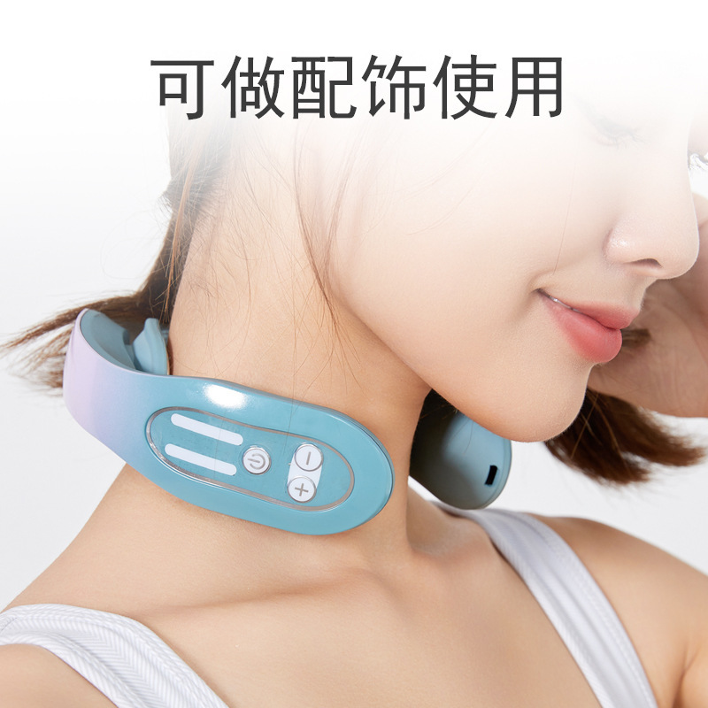 クロスボーダー卸売り頚椎マッサージ器家庭用電動知能首首保護器脊椎パルス肩首保護器|undefined