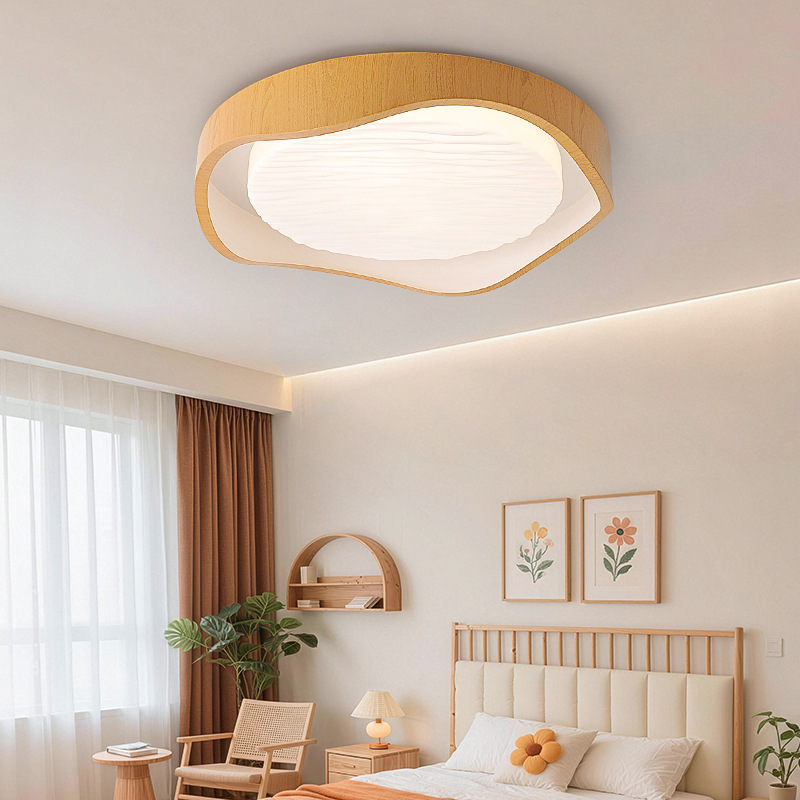 lámpara de dormitorio medieval lámpara de techo retro minimalista patrón de nuez de agua japonesa lámpara de habitación de protección de ojos lámpara de cama principal