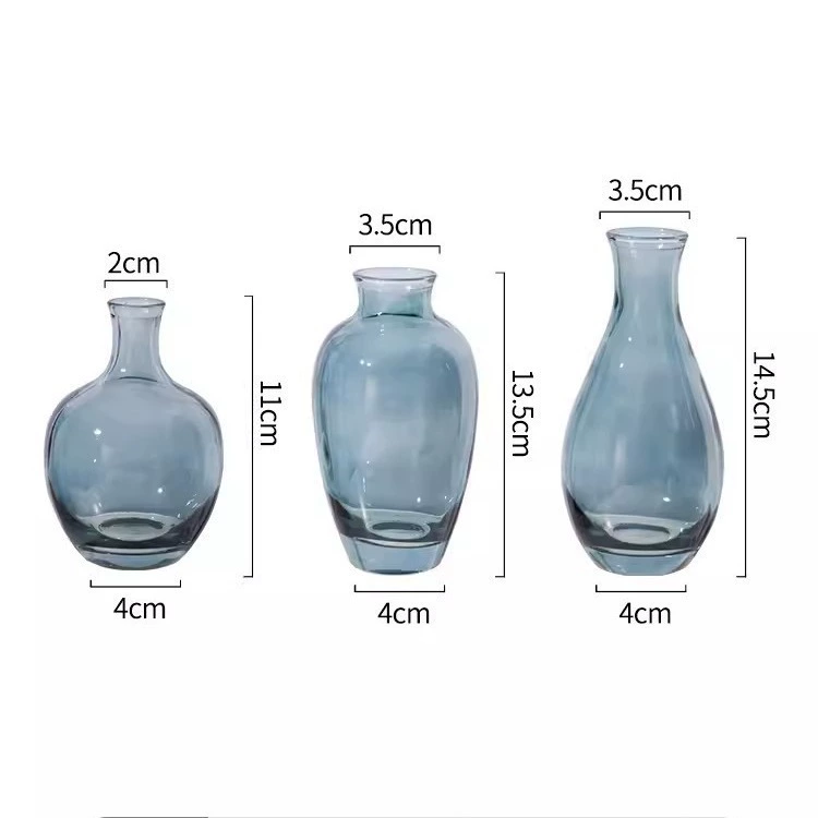 Сетка красная нерегулярная минималистская креативная маленькая ваза для гостиной с водой цветы для пересадки цветов гидропонная мини-ваза для обеденного стола