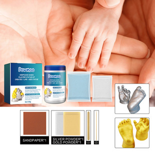 DOWMOO DIY gypsum mold sculpture kit baby full moon hundred days souvenir creative 3d clone model powder