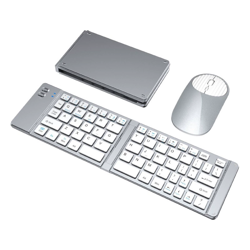 2,4G Беспроводная Bluetooth клавиатура мышь костюм TYPE-C зарядка для мобильного телефона планшетный компьютер складная клавиатура