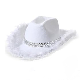 Amazon White Raw Edge Cowboy Hat Raw Edge Western Cowboy Hat Birthday Girl White Cowboy Hat