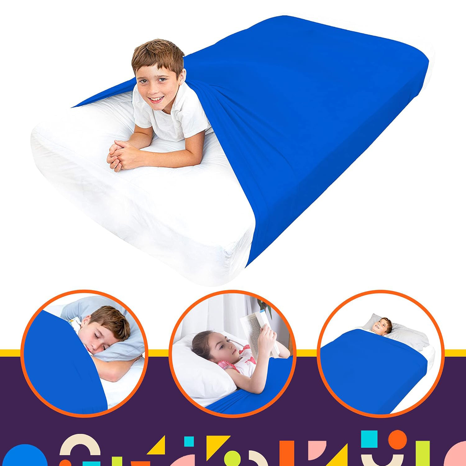 Children's Sensory Training Bed Sheet Sensory Bed Sheet Autistic Kidsren's Compression Bed Sheet Blanket Sleep Quilt
